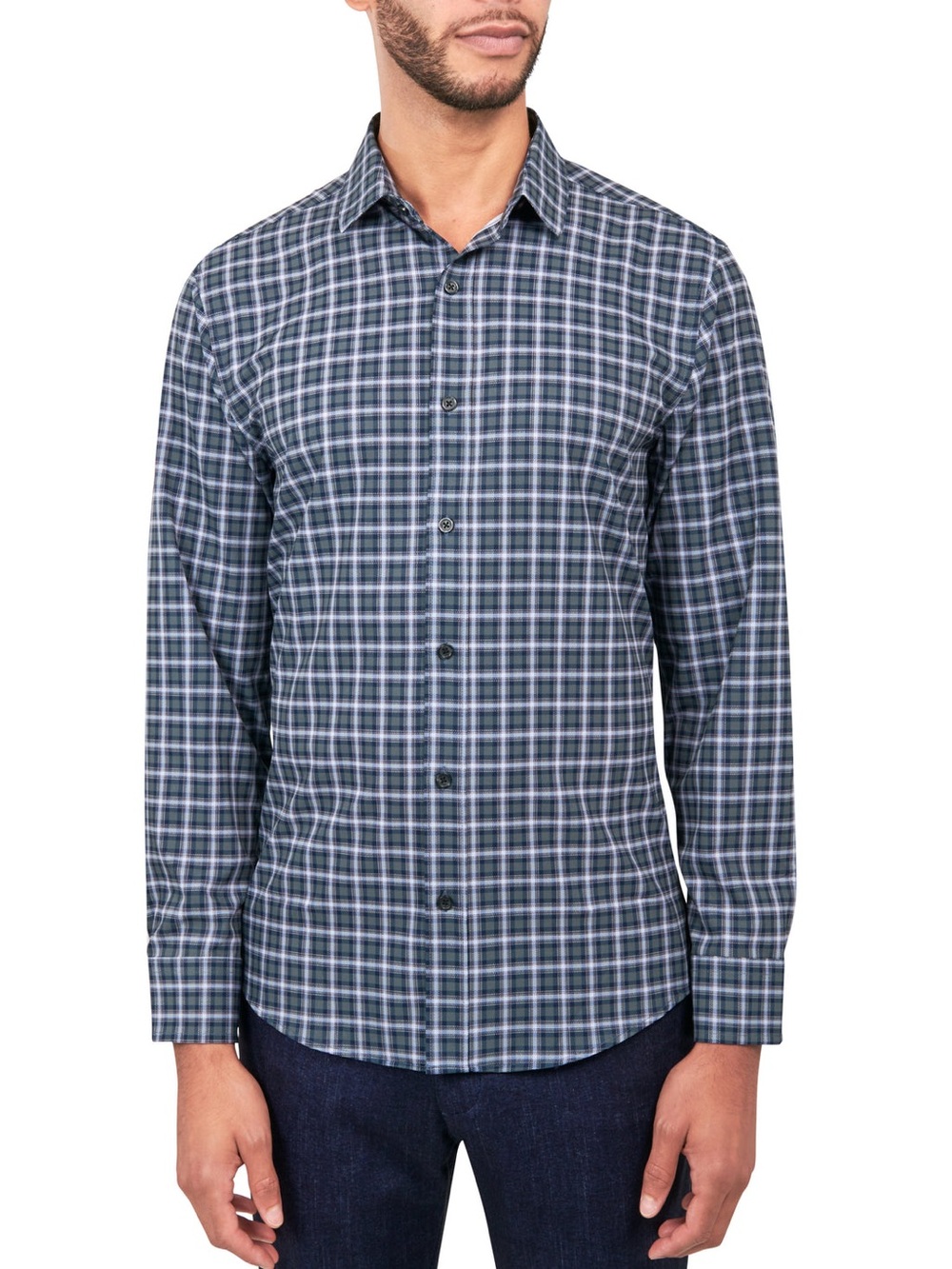 WRK Check Long Sleeve Shirt $98 Retail